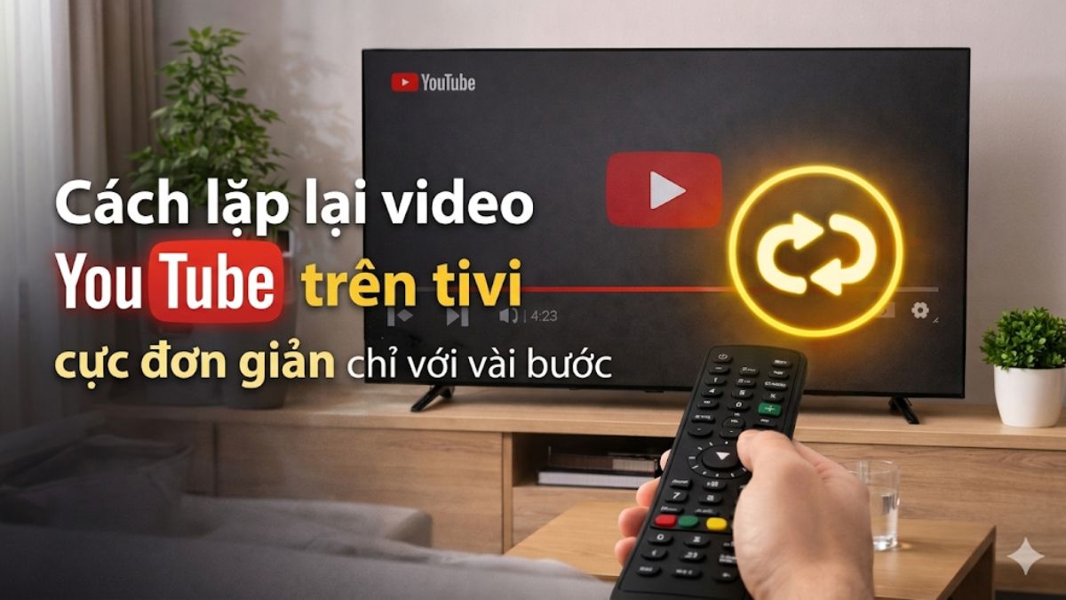 Cách lặp lại video YouTube trên tivi cực đơn giản chỉ với vài bước